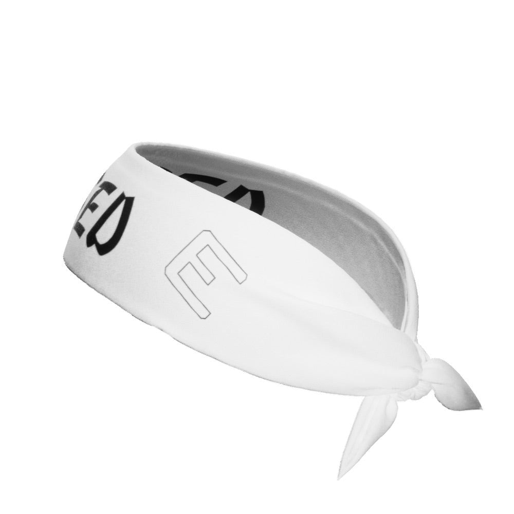 White BLESSED Tie Headband - Pro Game Sports