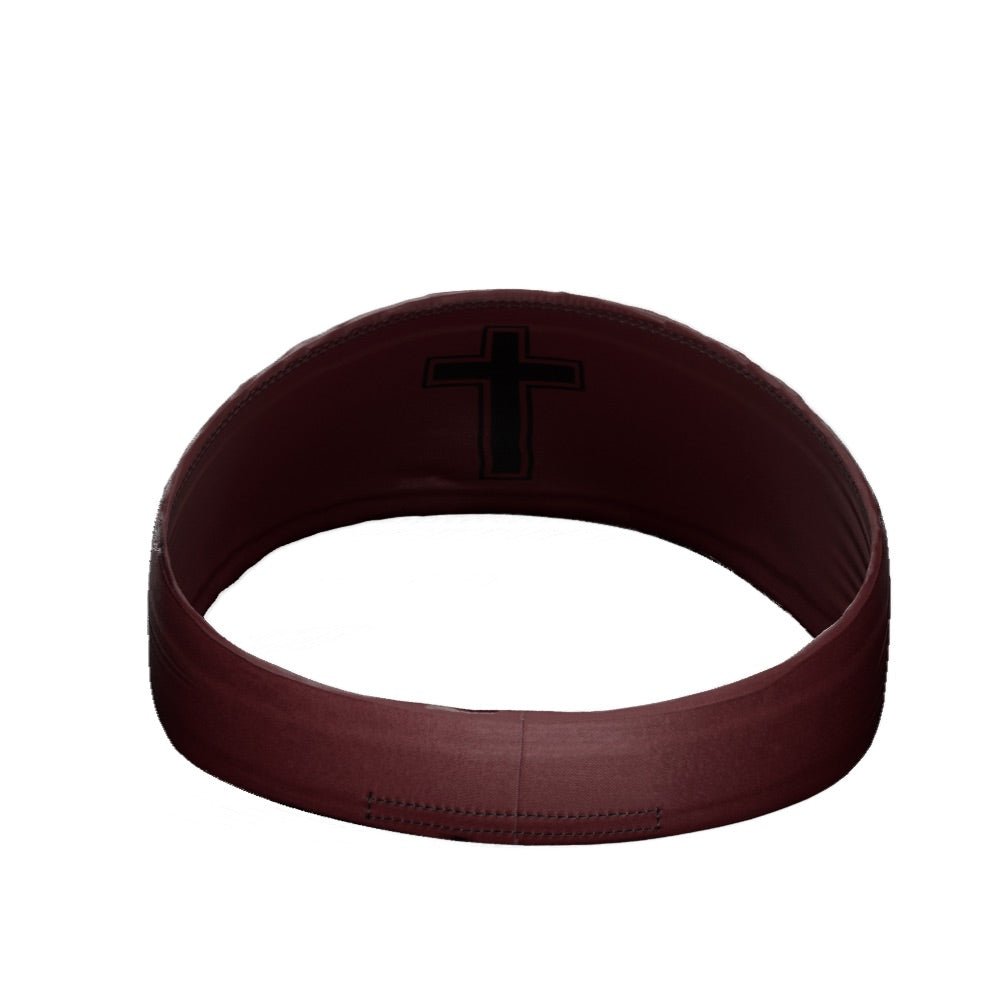 Faith Cross Maroon Headband - Pro Game Sports