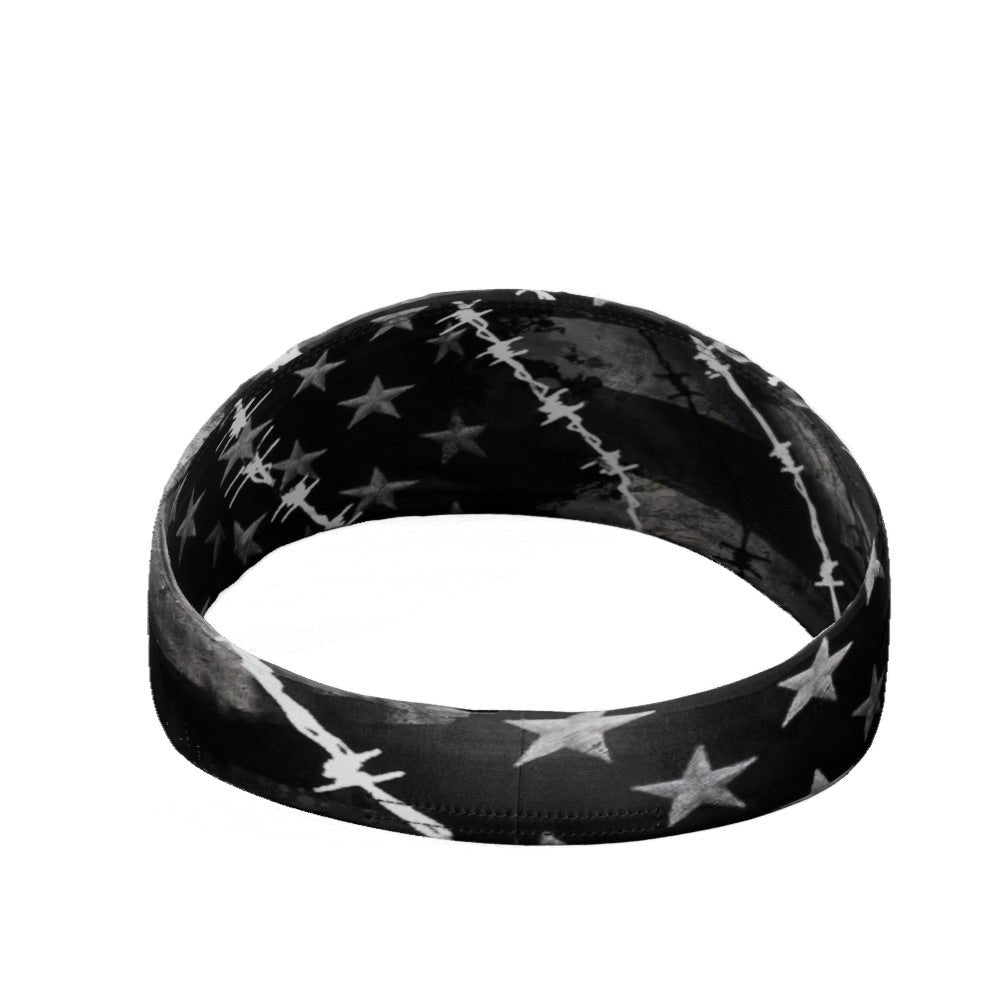 Barbed Wire USA Flag Headband - Pro Game Sports