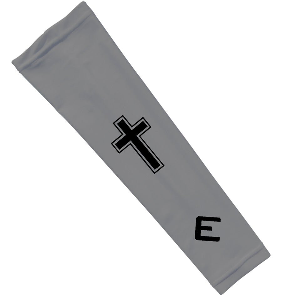 Faith Cross Grey Arm Sleeve - Pro Game Sports