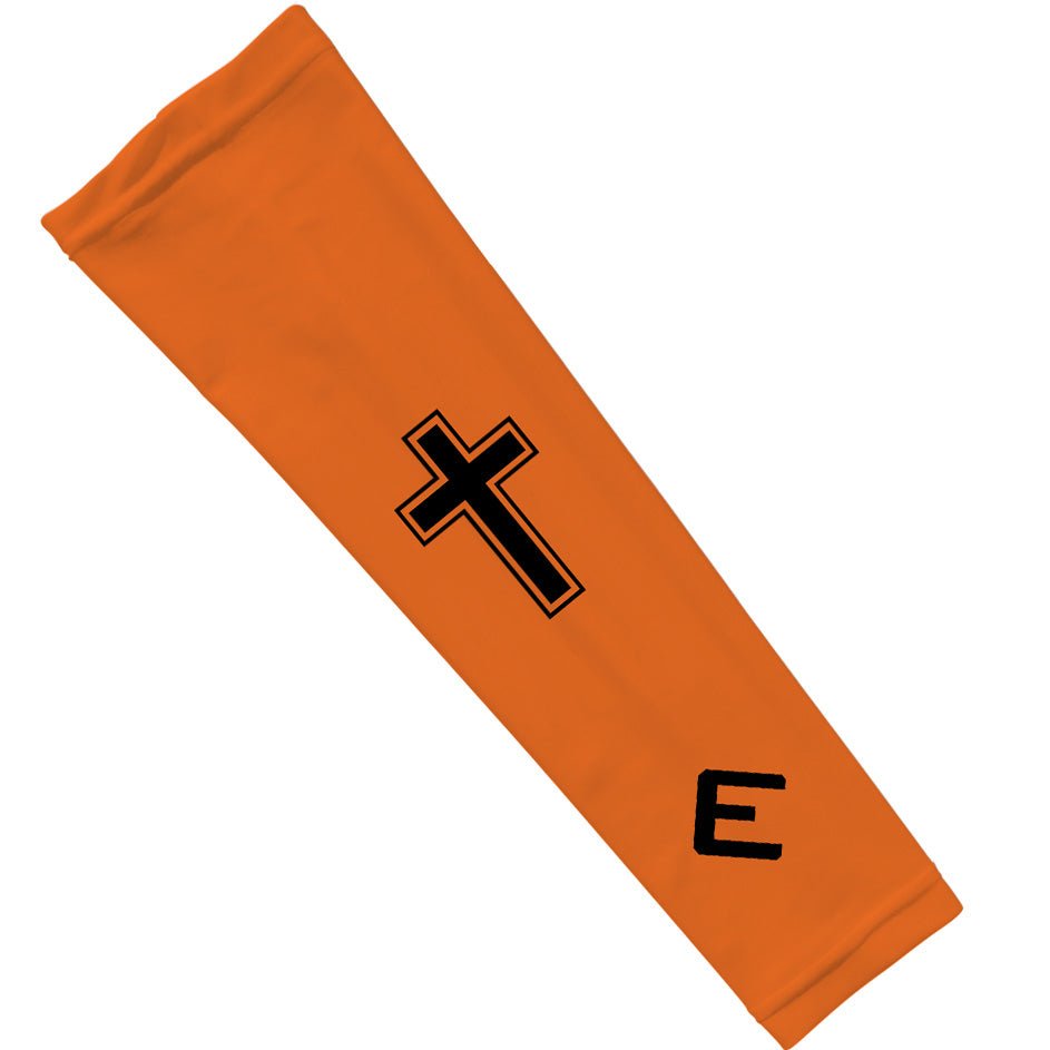 Faith Cross Orange Arm Sleeve - Pro Game Sports