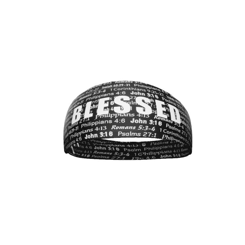 Black BLESSED Headband - Pro Game Sports