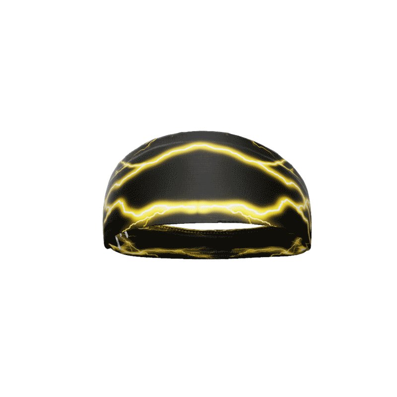 Yellow Lightning Headband - Pro Game Sports