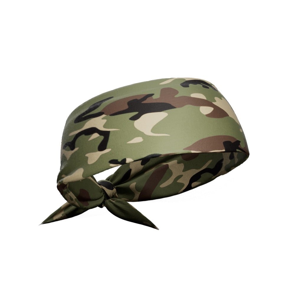 Army Camo Tie Headband - Pro Game Sports
