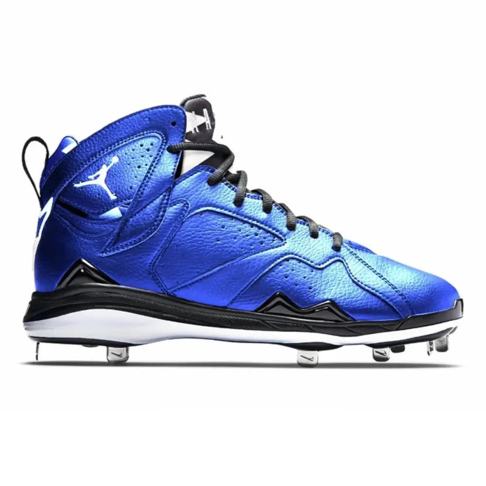"Metallic Blue" Jordan 7 Retro Cleats
