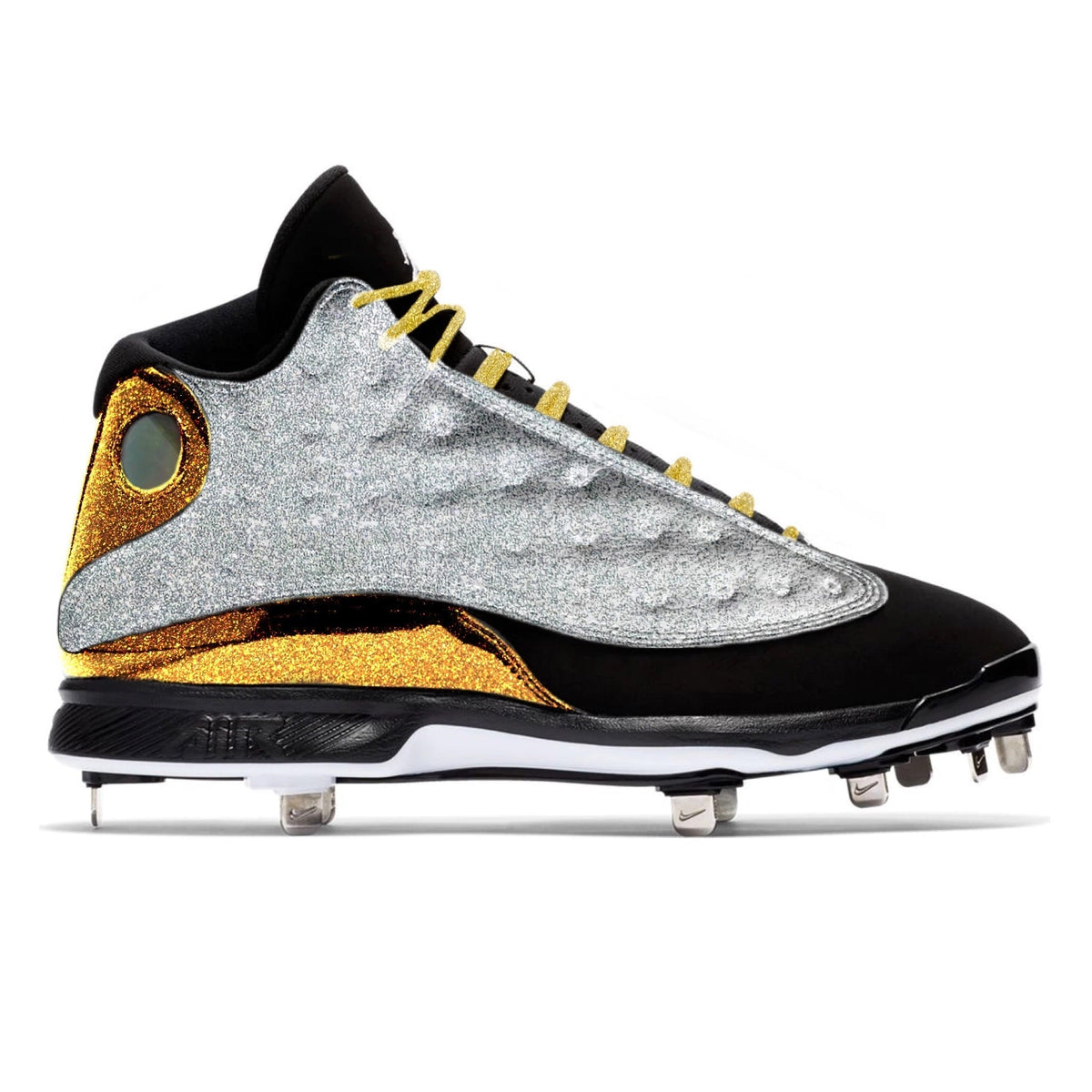 "Metallic Glitter" Jordan 13 Retro Cleats