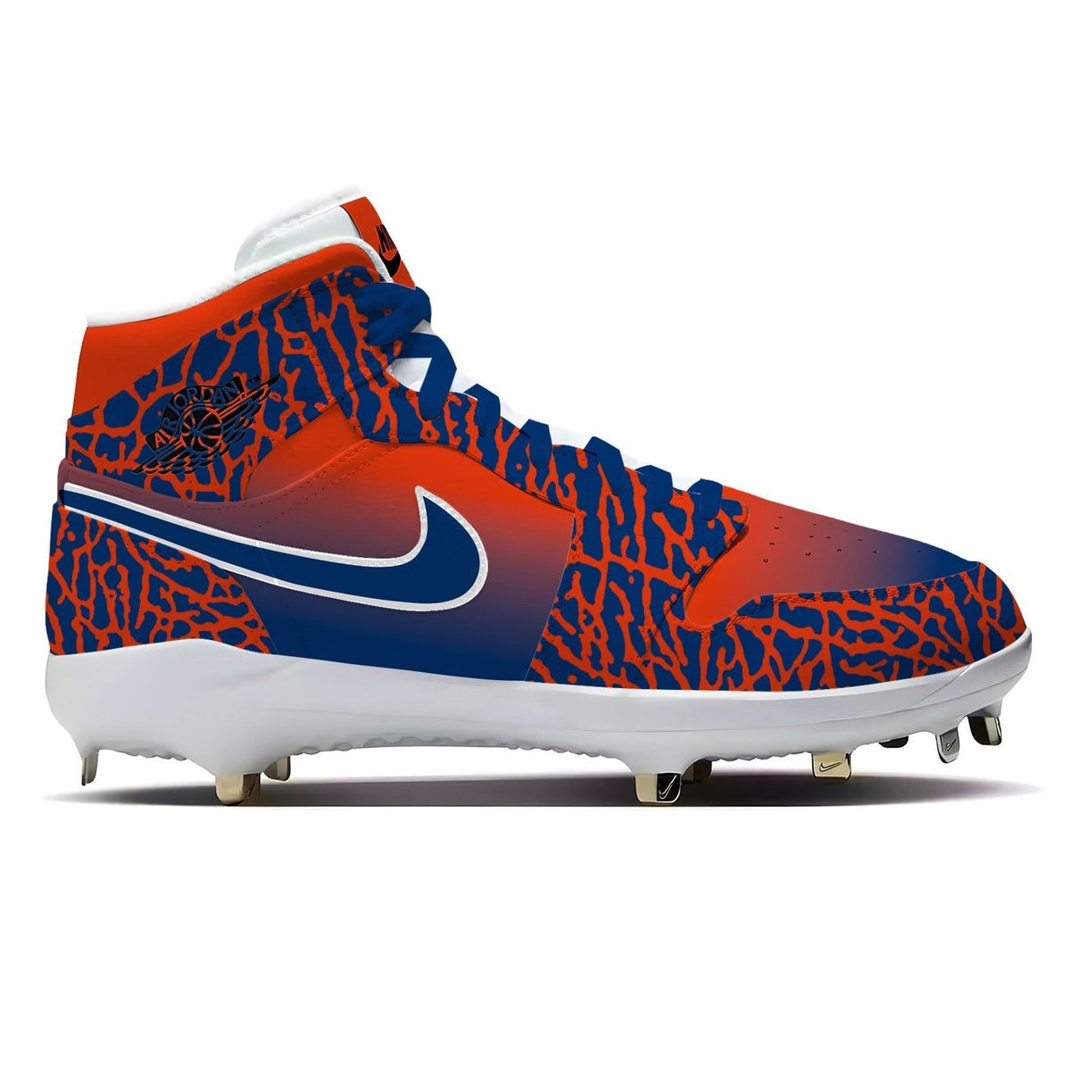 "Midnight Blaze" Jordan 1 Retro Cleats