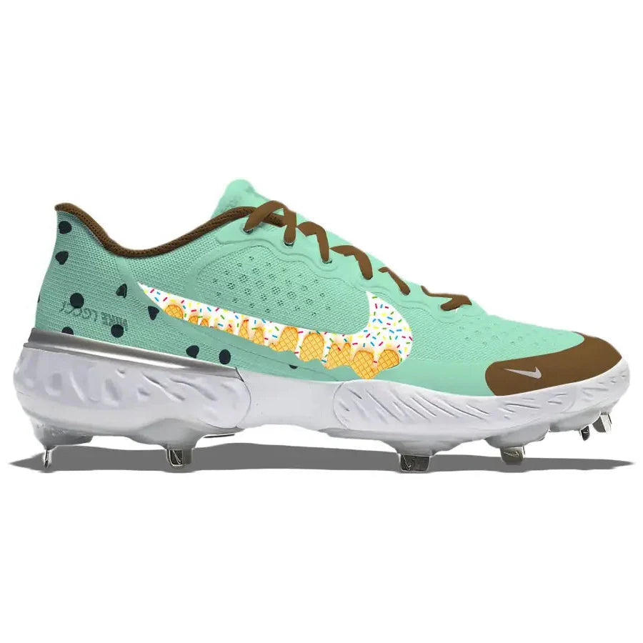 "Mint Chocolate Chip" Nike Alpha Huarache Elite 3 Low Cleats