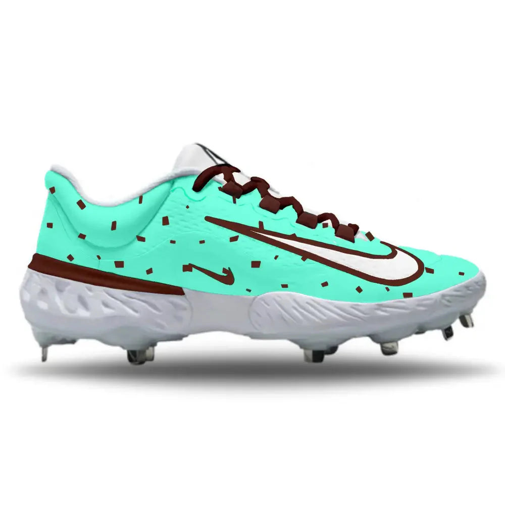 "Mint Chocolate Chip" Nike Alpha Huarache Elite 4 Low Cleats