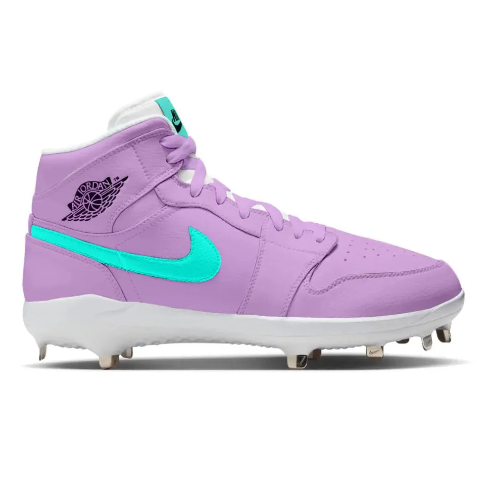 "Mint Lavender" Jordan 1 Retro Cleats