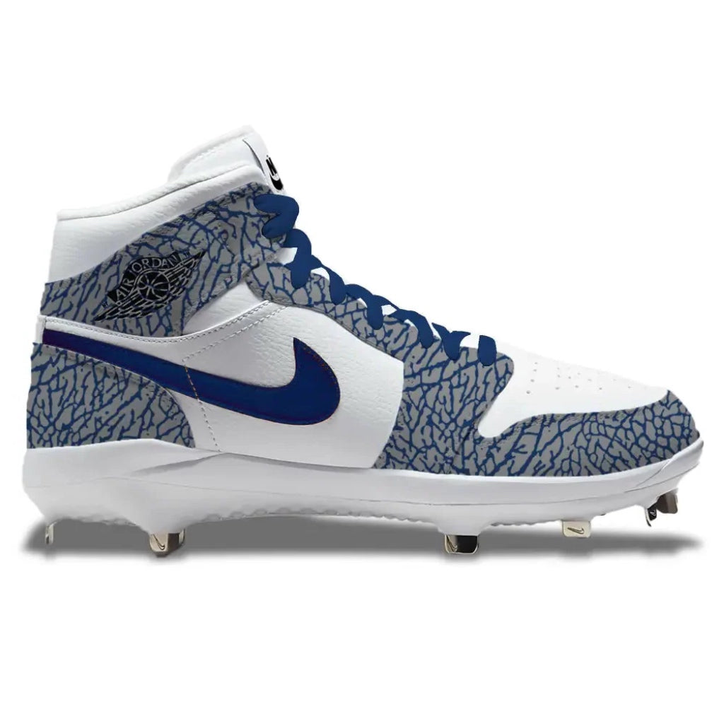 "Navy Elephant" Jordan 1 Retro Cleats
