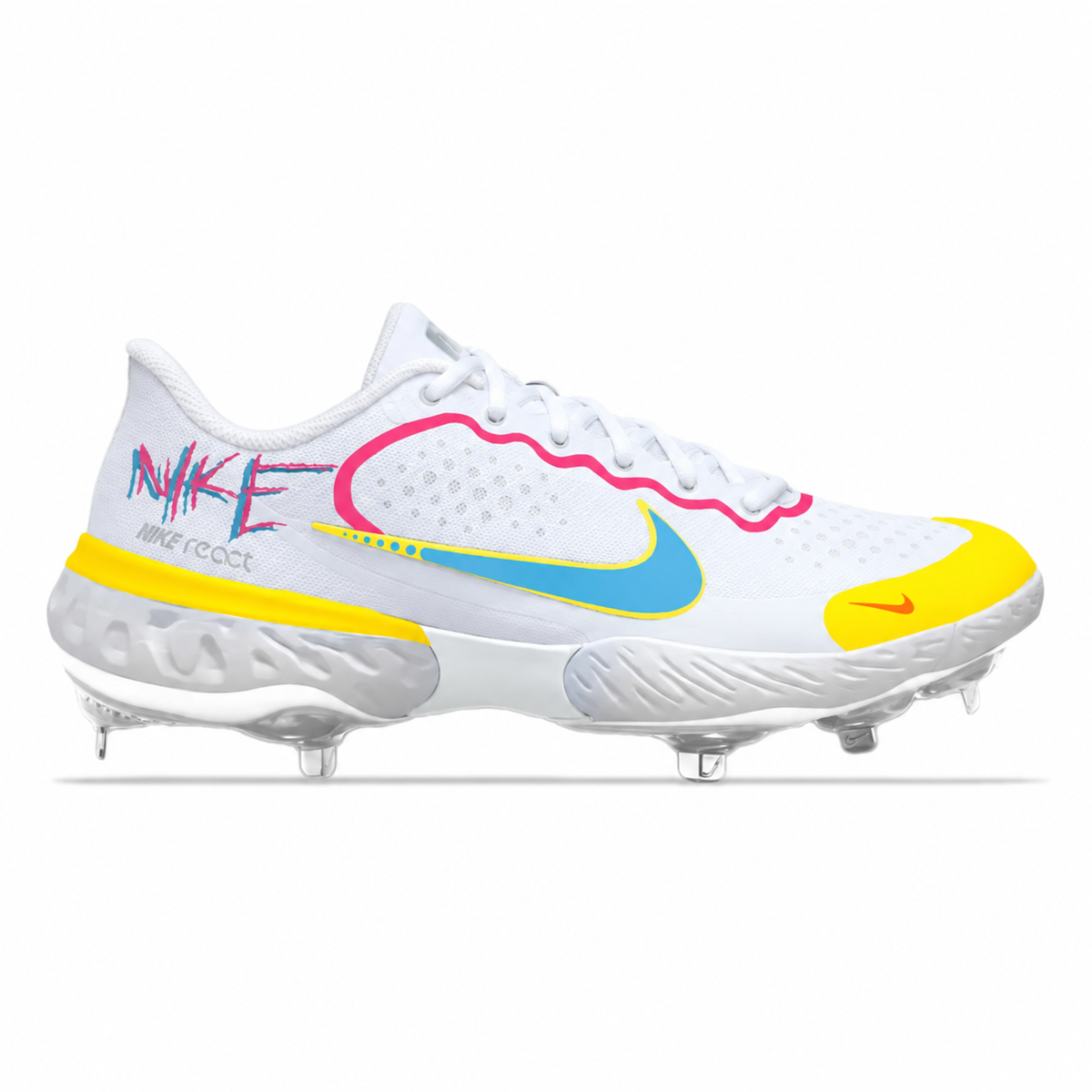 "Neon Graffiti" Nike Alpha Huarache Elite 3 Cleats