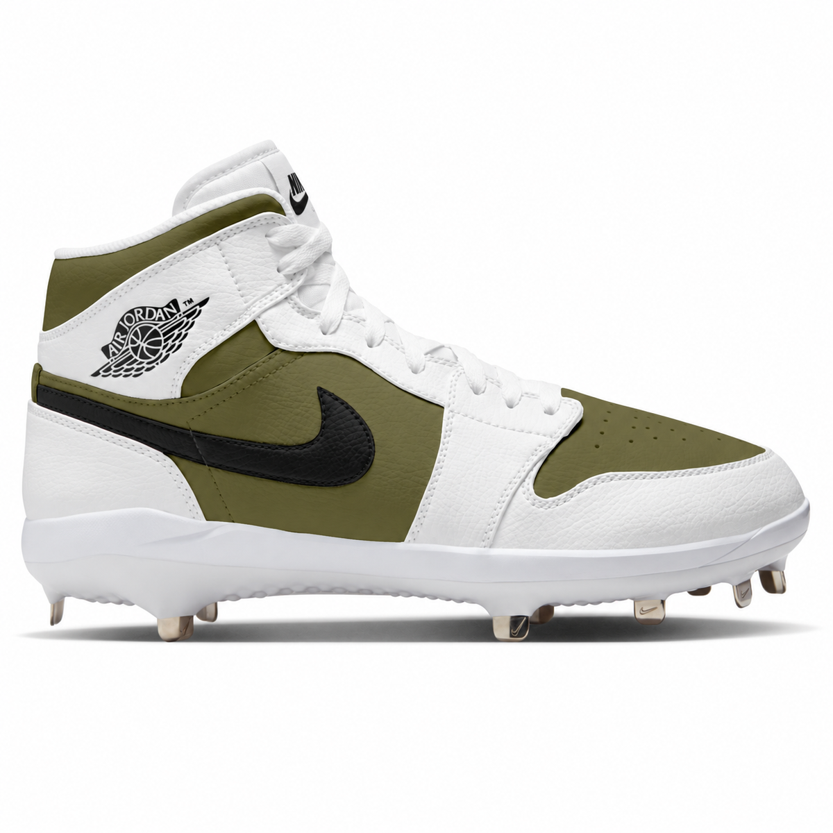"Olive" Jordan 1 Retro Cleats