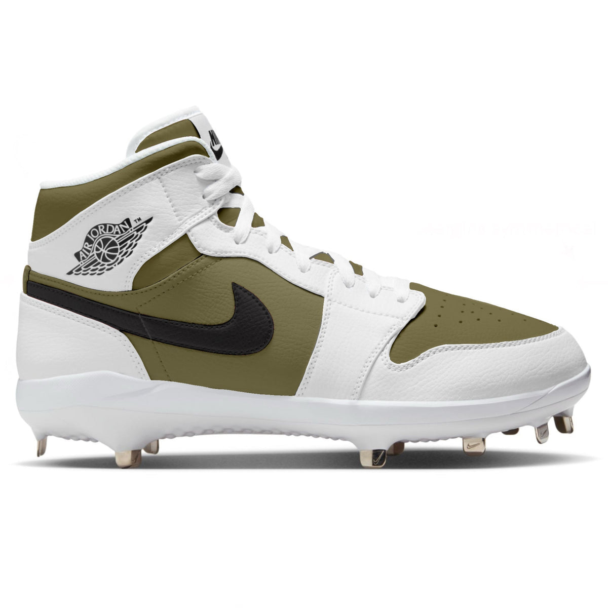 "Olive" Jordan 1 Retro Cleats