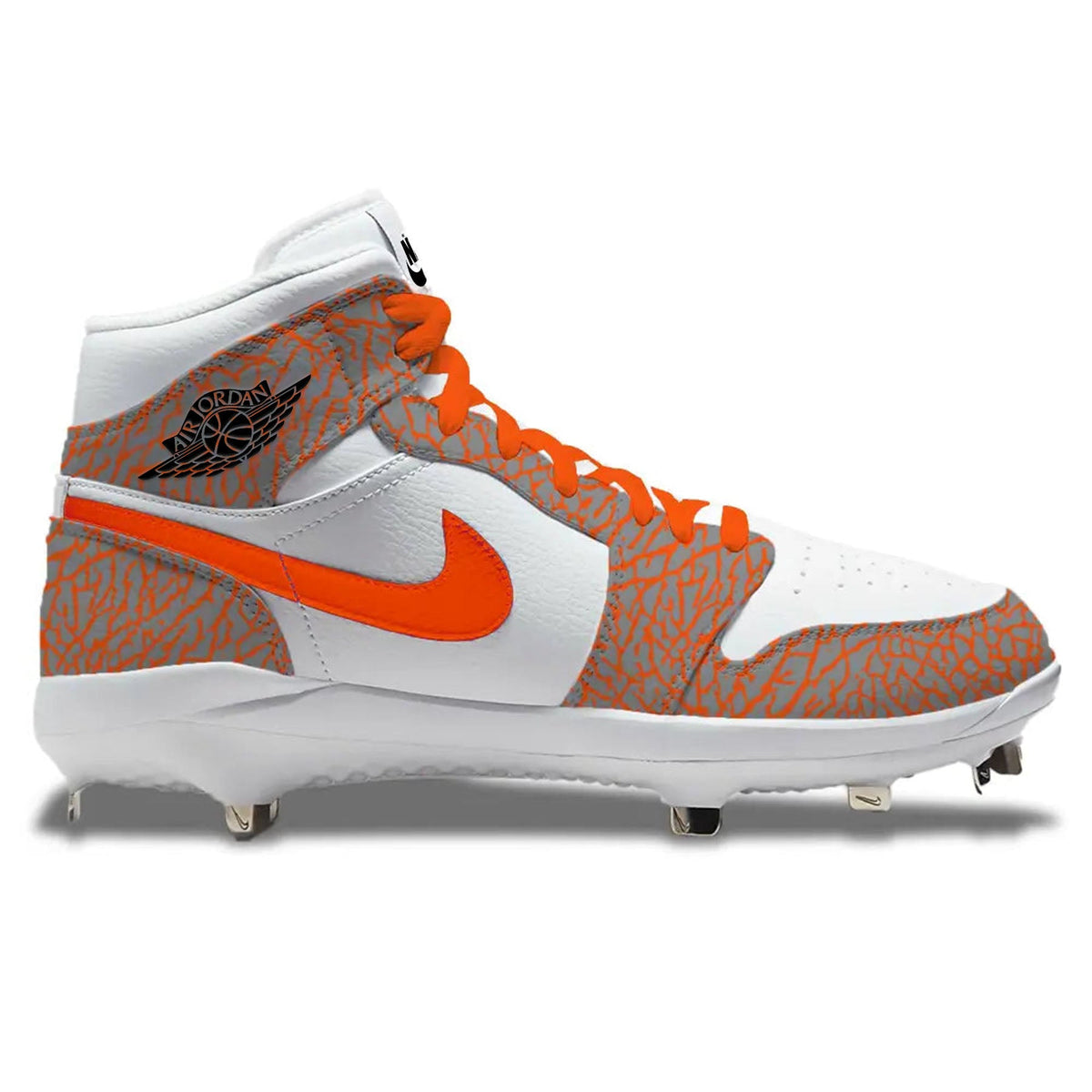 "Orange Elephant" Jordan 1 Retro Cleats