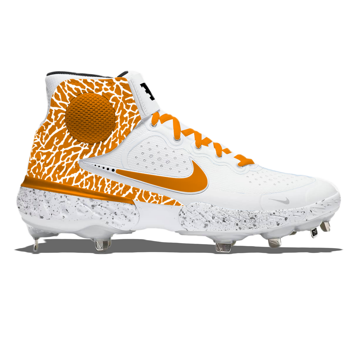 "Orange Elephant" Nike Alpha Huarache Elite 3 Mid Cleats