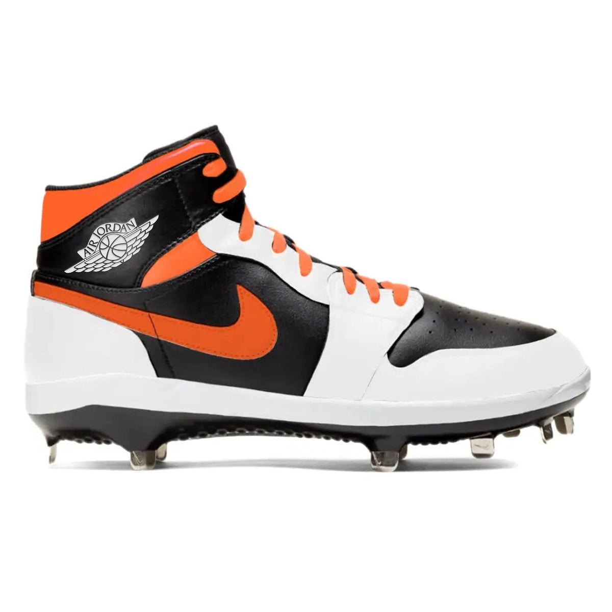 "Orange Panda" Jordan 1 Retro Cleats