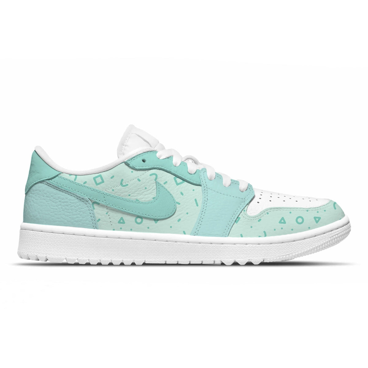 "Pastel Teal" Jordan 1 Golf Shoes