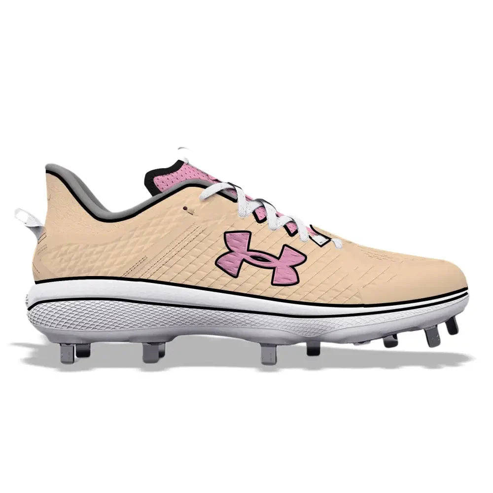 "Peach Pastel" Under Armour Yard MT Cleats