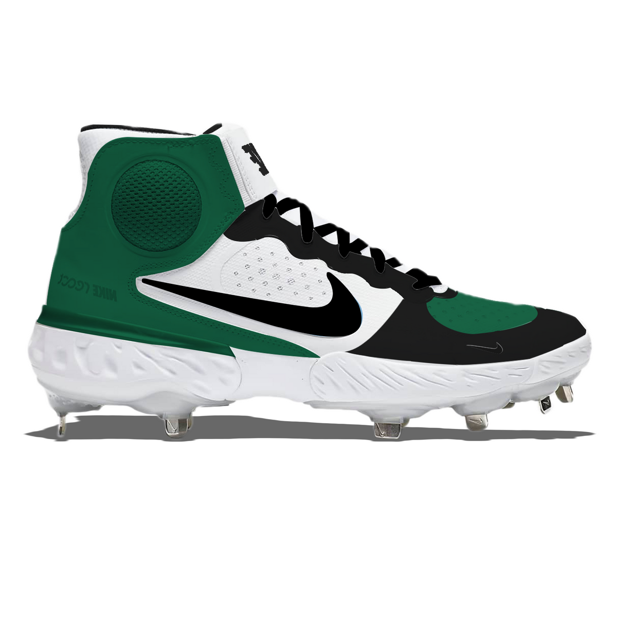 "Pine Green" Nike Alpha Huarache Elite 3 Mid Cleats