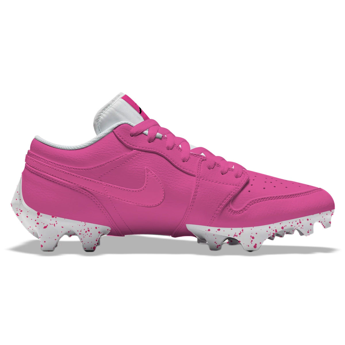 "Pink Color Rush” Jordan 1 Vapor Edge Low Cleats