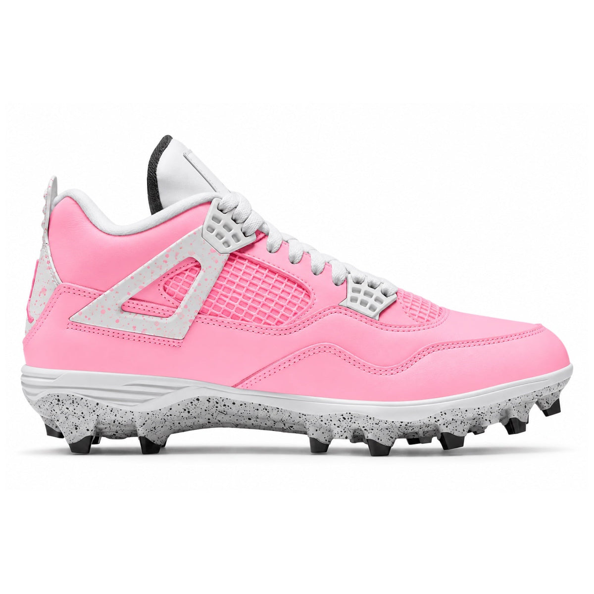 "Pink Frost" Jordan 4 Retro TD Football Cleats