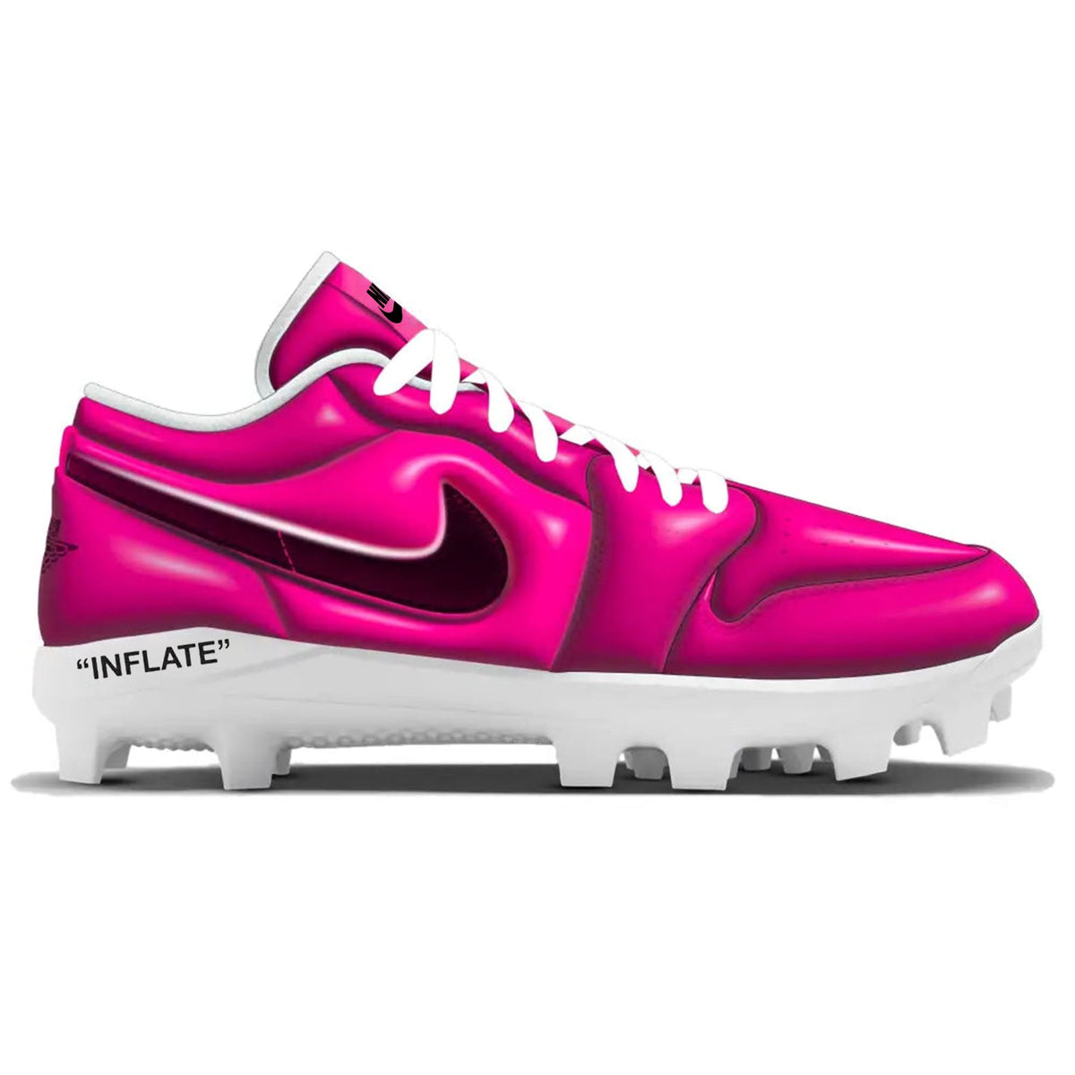 "Pink INFLATE" Jordan 1 Retro Cleats
