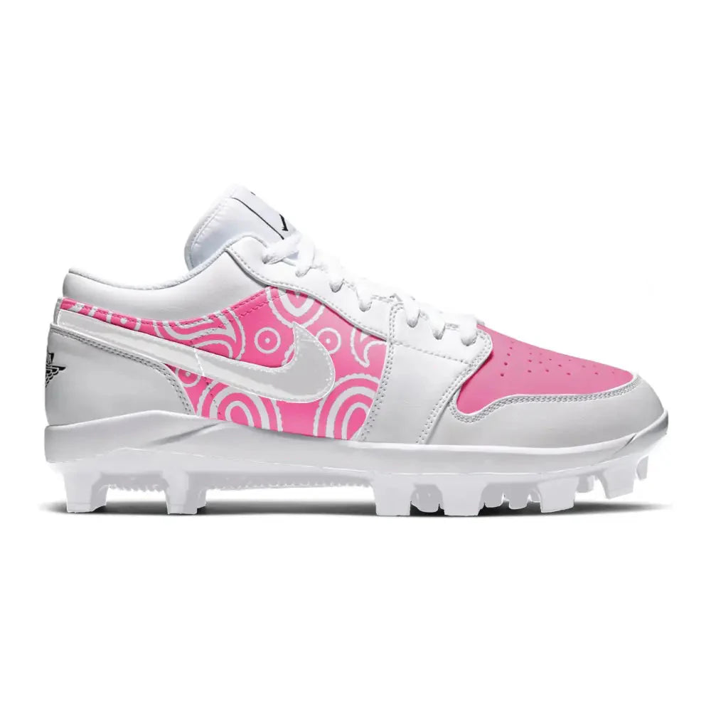 "Pink Paisley" Jordan 1 Retro Cleats