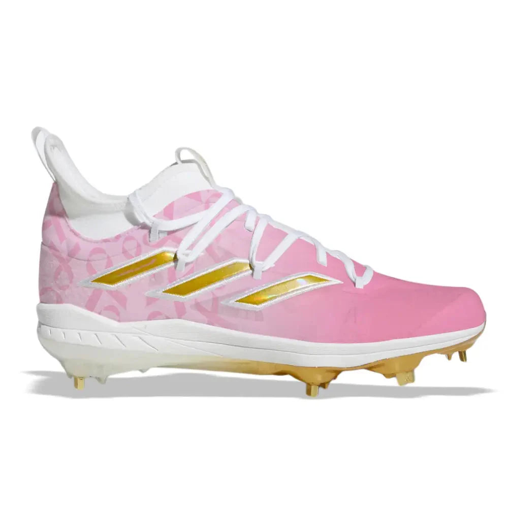 "Pink Ribbon 2.0" Adidas Adizero Afterburner NWV Cleats- Size 9.5 Men's