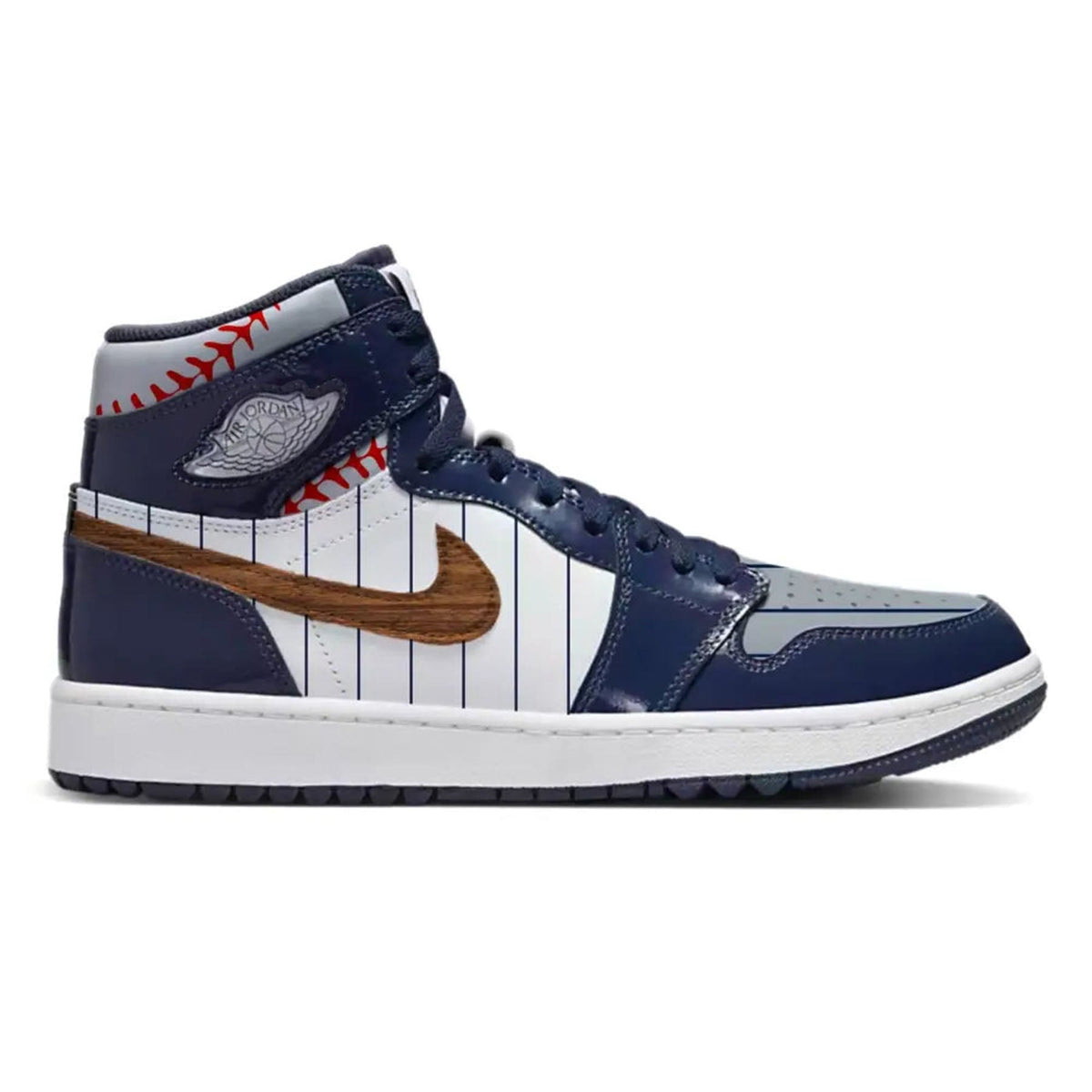 "Pinstripes" Jordan 1 High Golf Shoes