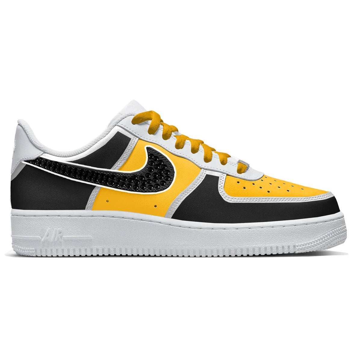 "Pittsburgh Crystals" Nike Air Force 1 Low Shoes