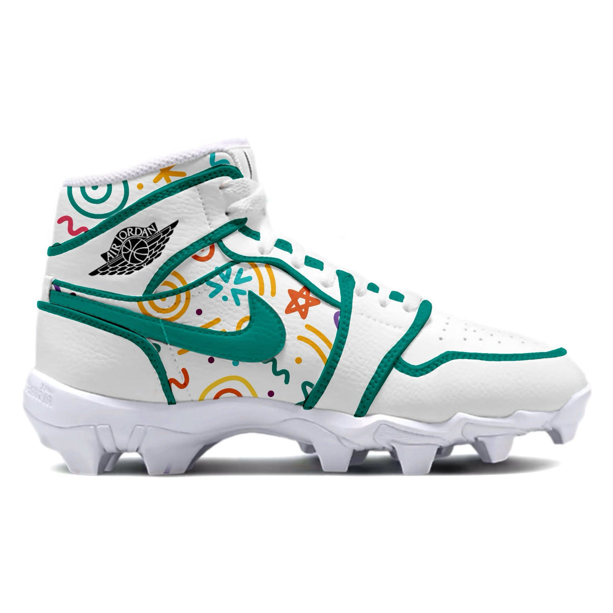 "Play Yard Doodles" Jordan 1 Kids' Multisport Cleats