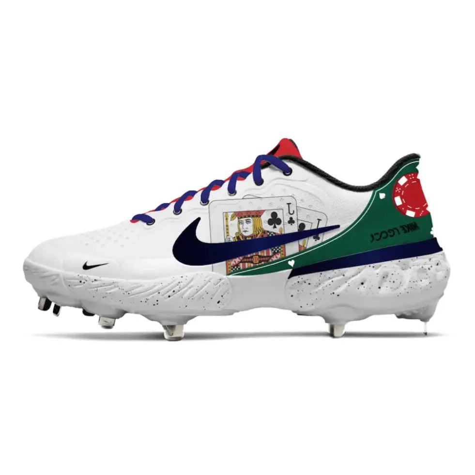 "Poker" Nike Alpha Huarache Elite 3 Low Cleats