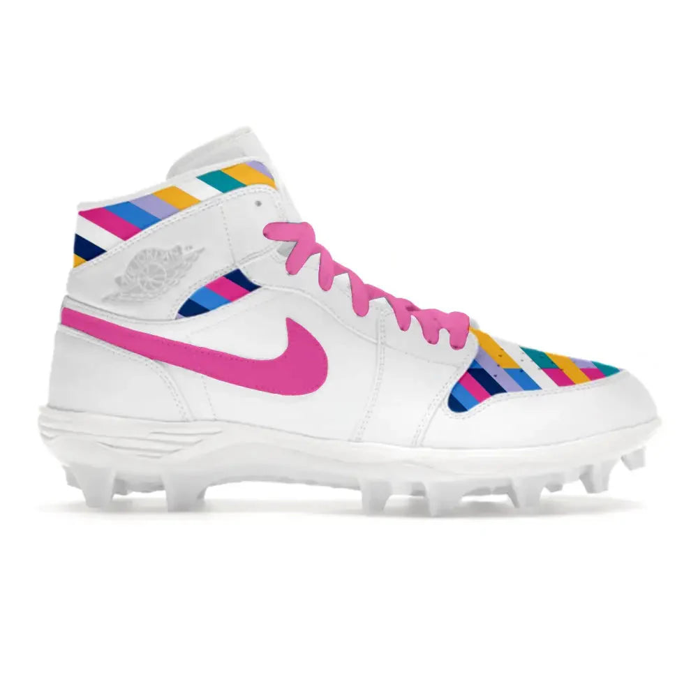 "Prism Pop" Jordan 1 TD Cleats