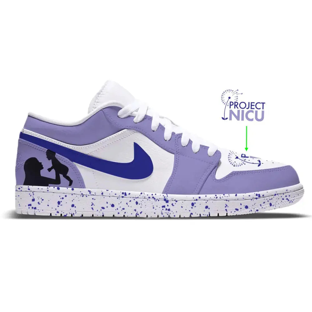 "Project NICU" Jordan 1 Low Shoes