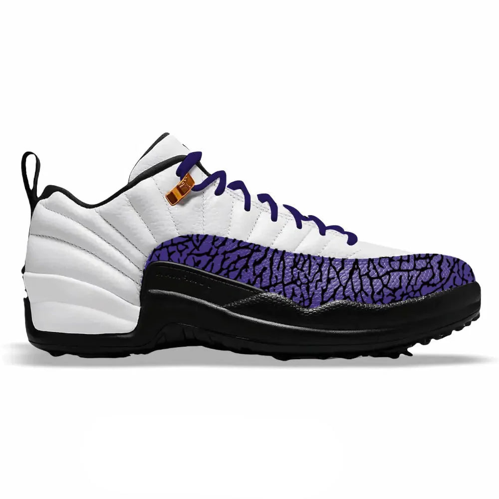 "Purple Elephant" Jordan 12 Retro Golf Shoes