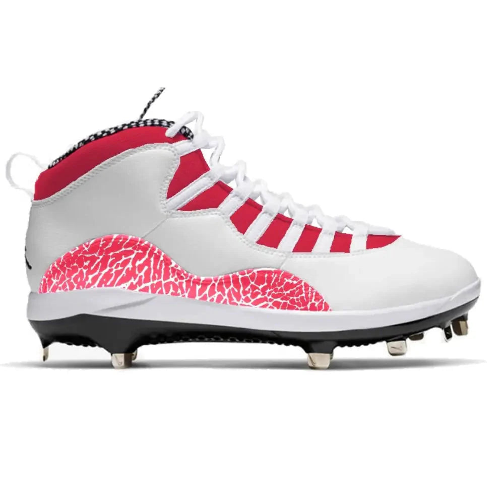 "Red Cement” Jordan 10 Retro Cleats