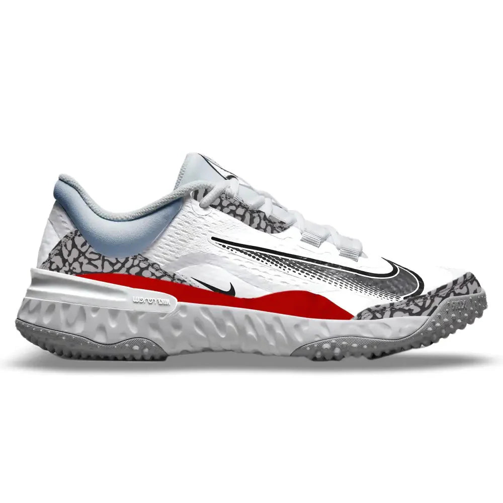 "Red Cement" Nike Alpha Huarache Elite 4 Turfs