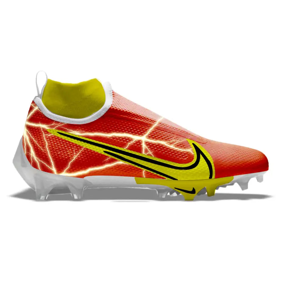 "Red Lightning Superhero" Nike Vapor Edge Pro 360 Cleats