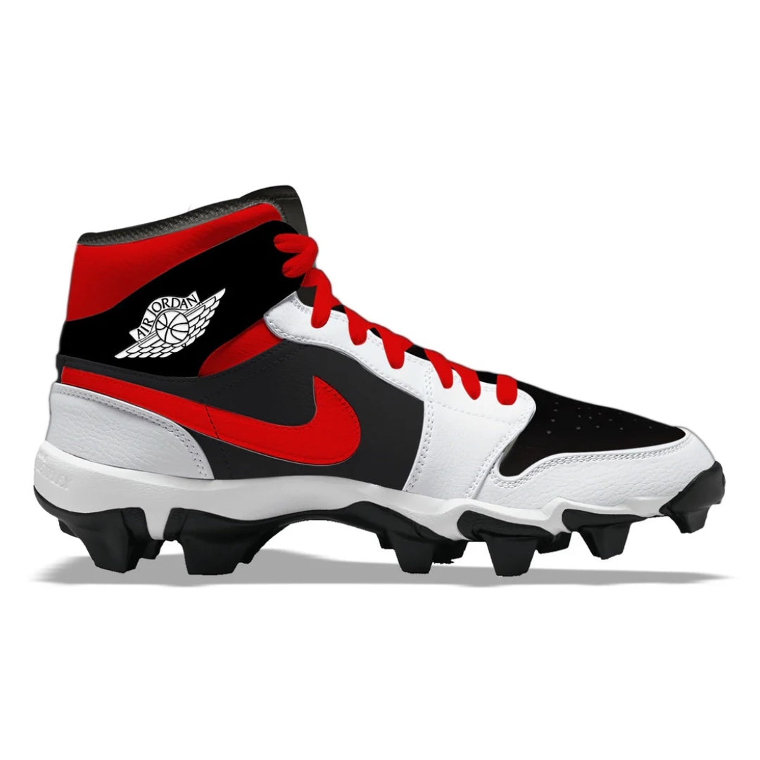 "Red Panda" Jordan 1 Kids' Multisport Cleats