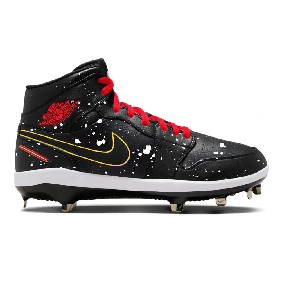 "Red Saber" Jordan 1 Retro Cleats