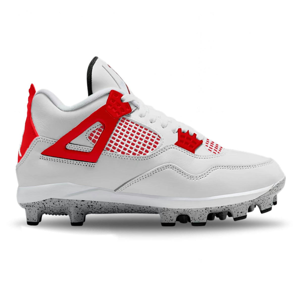 "Red Zone" Jordan 4 Retro MCS Cleats