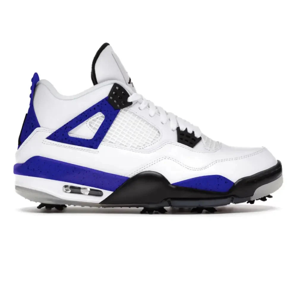 "Royal Blue Cement" Jordan 4 Retro Golf Shoes