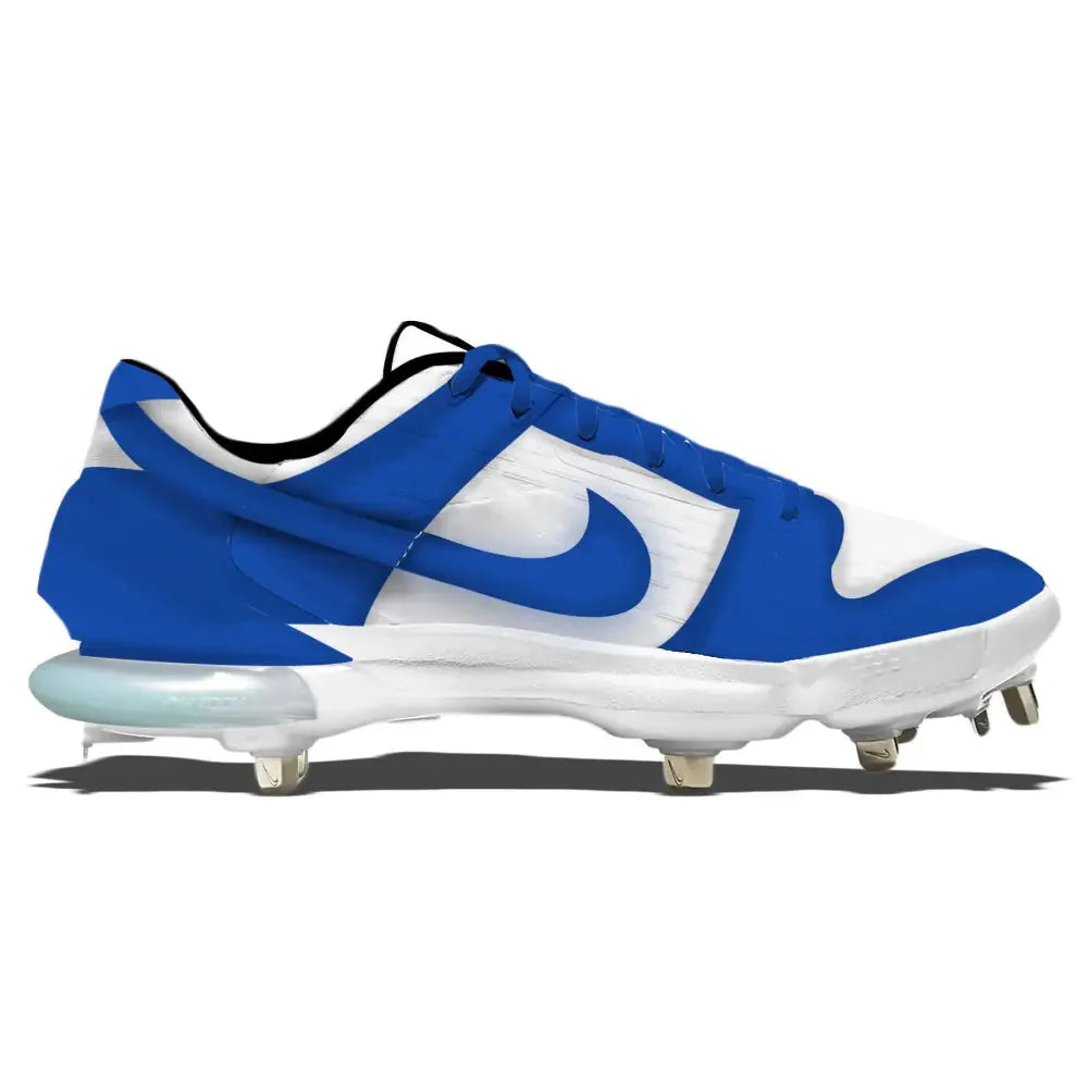 "Royal Blue & White Dunk" Nike Force Zoom Trout 7 Pro Cleats