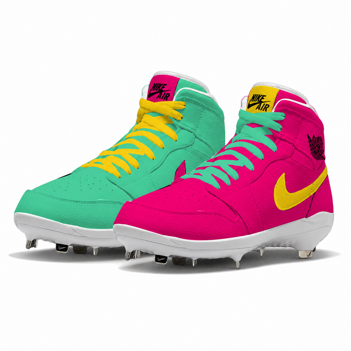 "San Diego Mismatch" Jordan 1 Retro Cleats