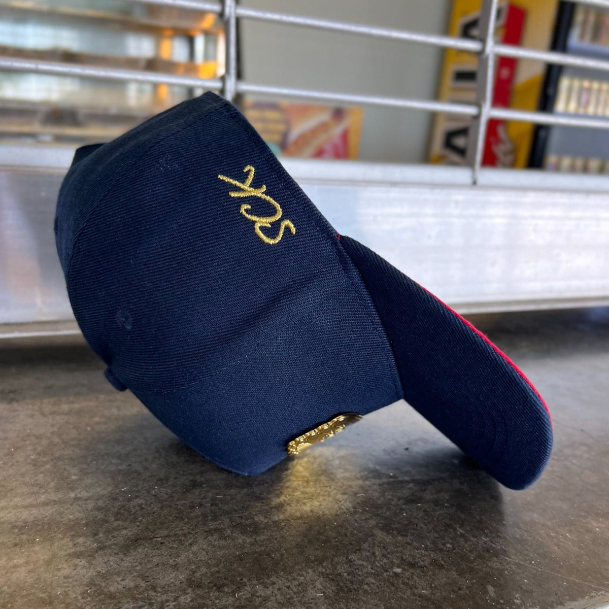 SCK Snapback Hat - Navy Blue & Gold