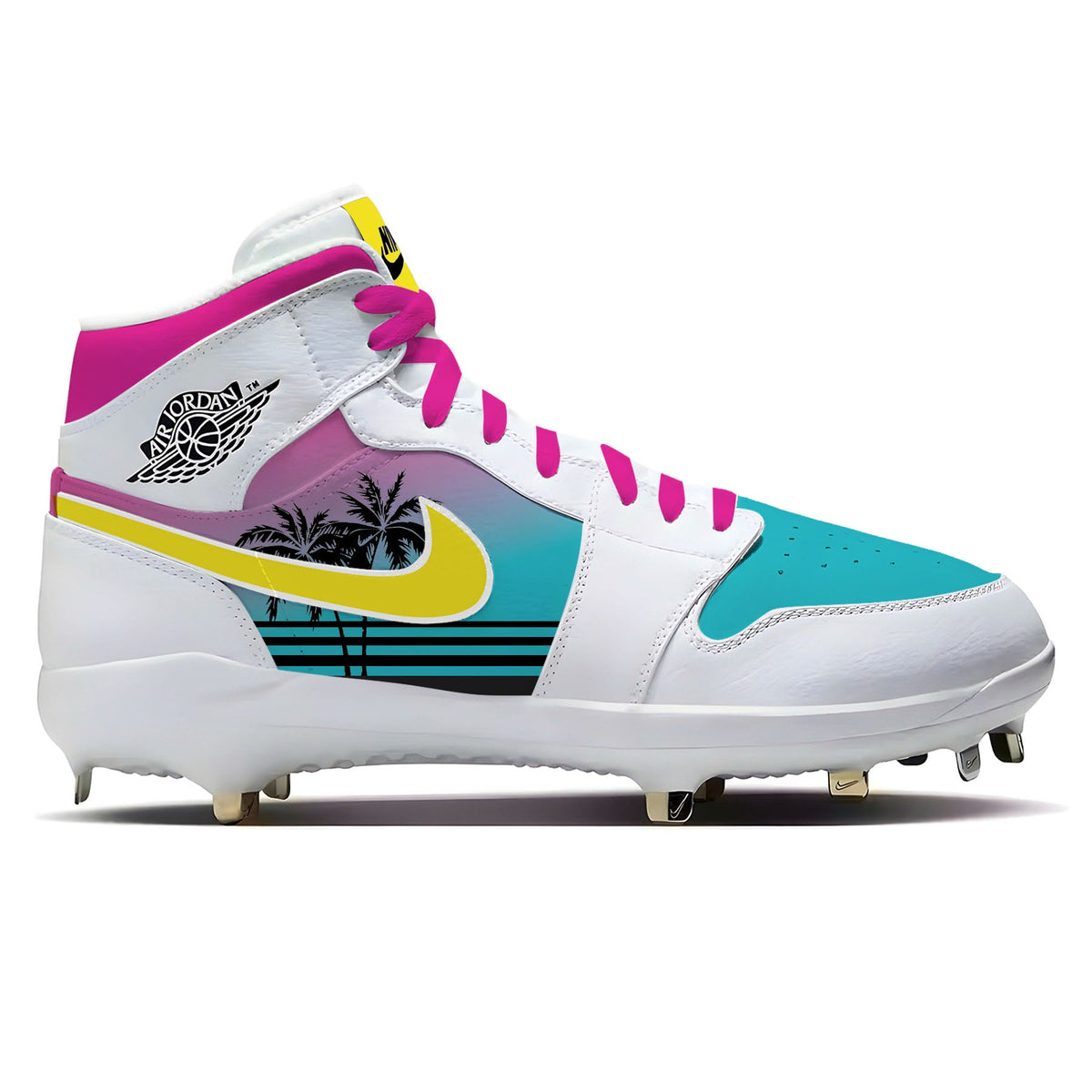 "South Beach" Jordan 1 Retro Cleats