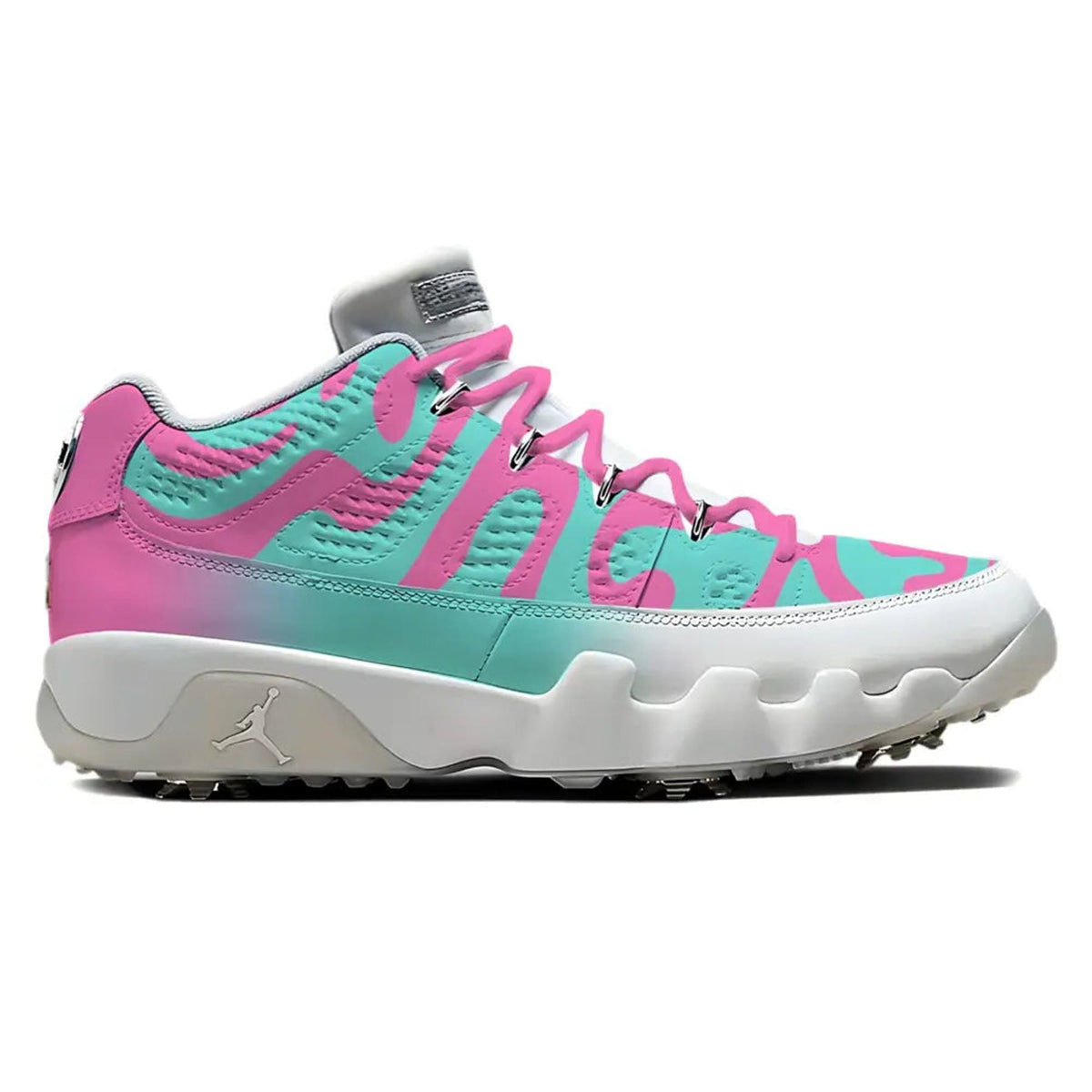 "South Beach Squiggles" Jordan 9 NRG Golf Shoes
