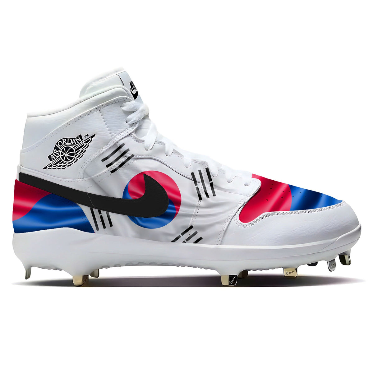 "South Korea Waving Flag" Jordan 1 Retro Cleats