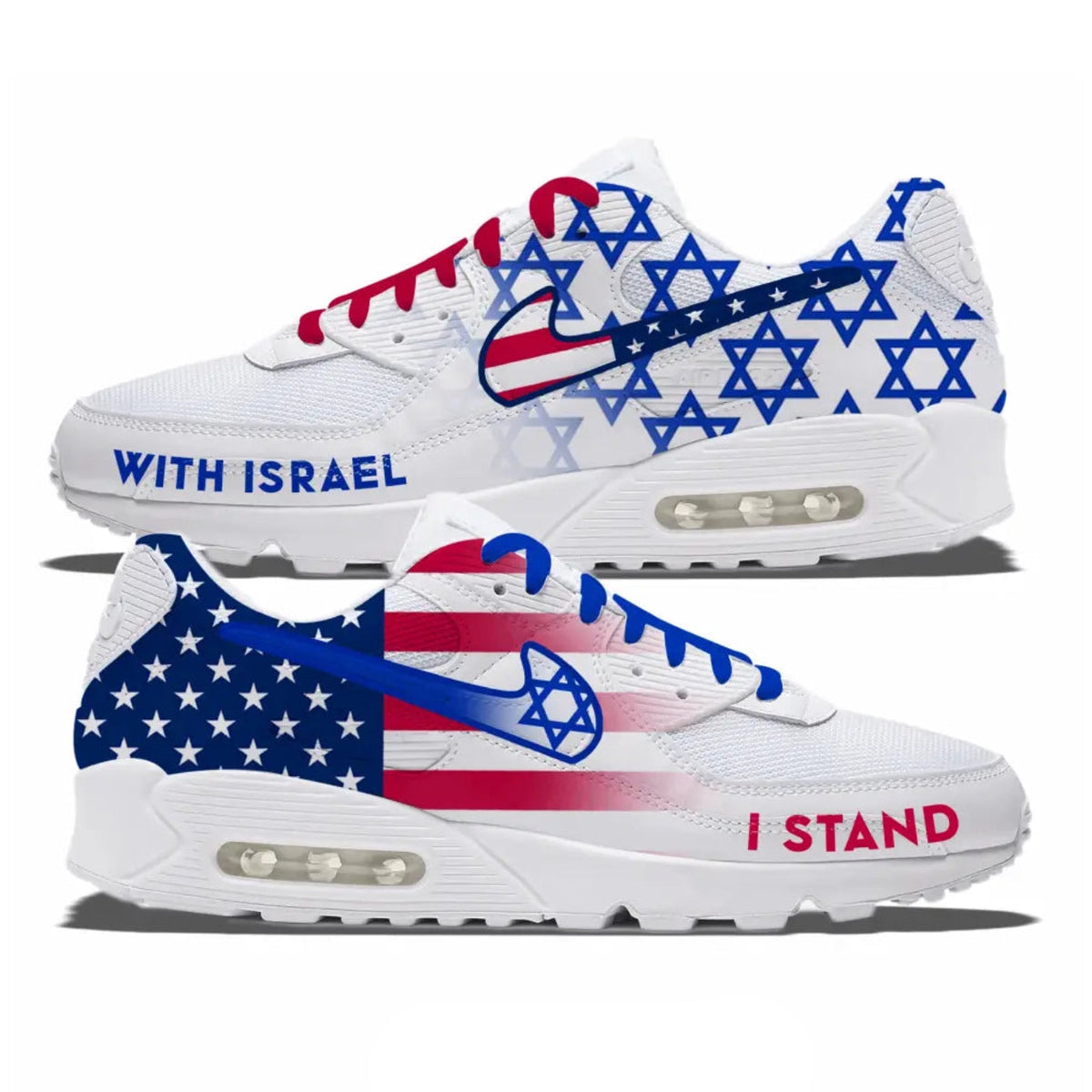 "Stand With Israel" Nike Air Max 90 Shoes